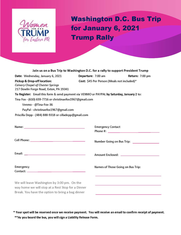 Bus Trip January 6 Trump Rally